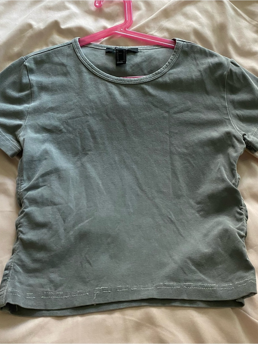 Forever 21 dark gray Short Sleeve baby tee Crewneck